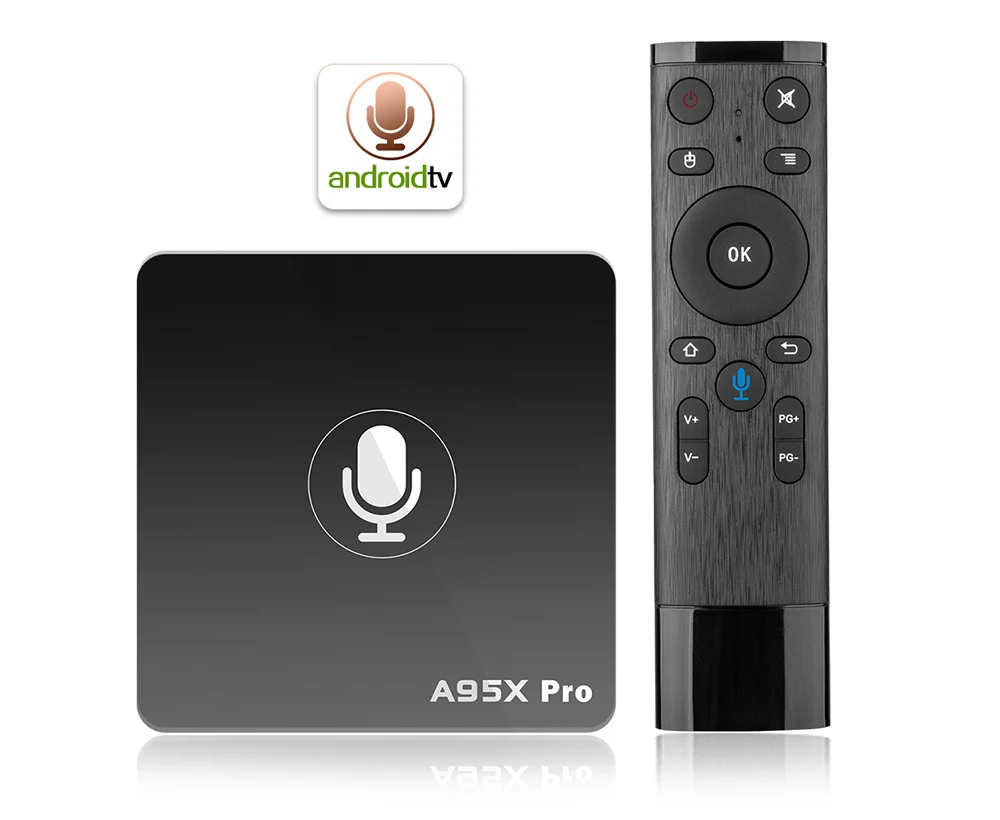 A95X PRO Android 7 1 Smart tv Box Голосовое управление Amlogic S905W 2 Гб ram 16 rom 4G WiFi H.265 поддерживает