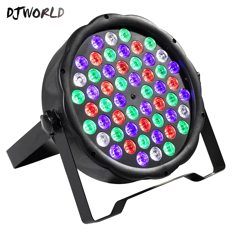 Djworld светодиодный Par 7x12 Вт/7x18 Вт/54x3 Вт/12x3 Вт RGBW/12x3 Вт Ультрафиолетовый цветной Par DMX512 для дискотеки DJ вечерние светильник KTV - Цвет: LED  Par 54X3W