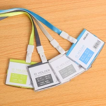 Модный чехол для удостоверения личности, удостоверения личности, рабочий держатель для карт s с веревкой, пластиковый держатель для карт, Прямая поставка