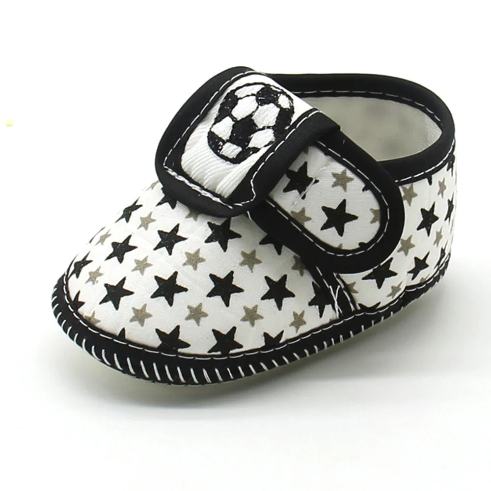 Детская обувь новорожденного модные; милые принты; зимние детские носки со звездами для мальчиков и девочек, удобные на мягкой подошве для младенцев Теплые повседневные туфли на плоской подошве туфли детские