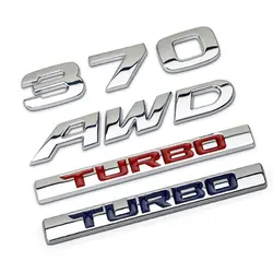 Для Honda avancier 370 Turbo AWD 3D самодельная буква Стикеры крышка багажника Наклейка на багажник металл хром наклейка автомобиля эмблема