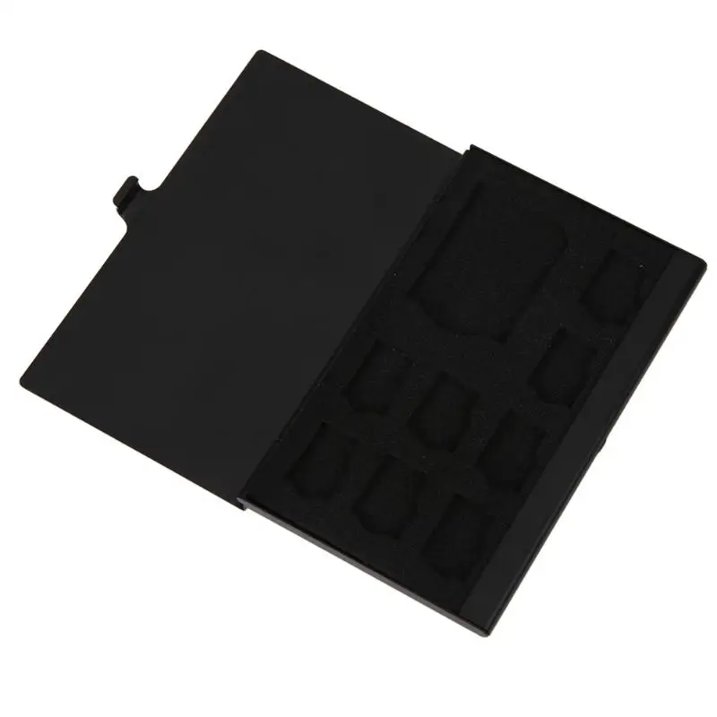 ALLOYSEED алюминиевый сплав монослой жесткий корпус чехол для карты памяти SD/Micro SD/TF Коробка для хранения карт защитный держатель защитный чехол