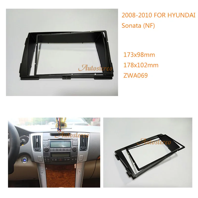 

Car radio fasica stereo face facia surround trim frame for HYUNDAI Sonata (NF) 2008-2010 2-DIN 11-069