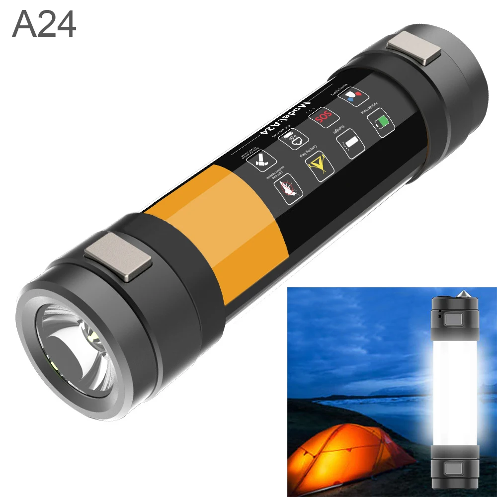 

A24 5V 8800mAh Mosquito LED Flashlight Waterproof Rechargebale Emergency Rescue Warning Light Lamp for Outdoor Camping Hunting