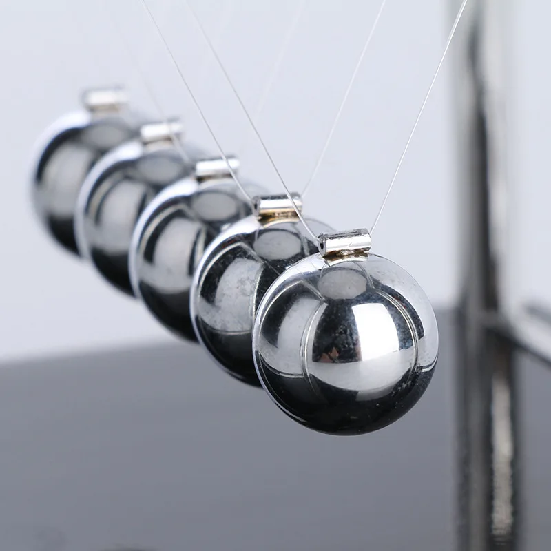 Newton Pendulum Mini Figurine Miniatures Newton Ball Steel Balance Ball Home Decoration Child Physics Science Education Ornament6