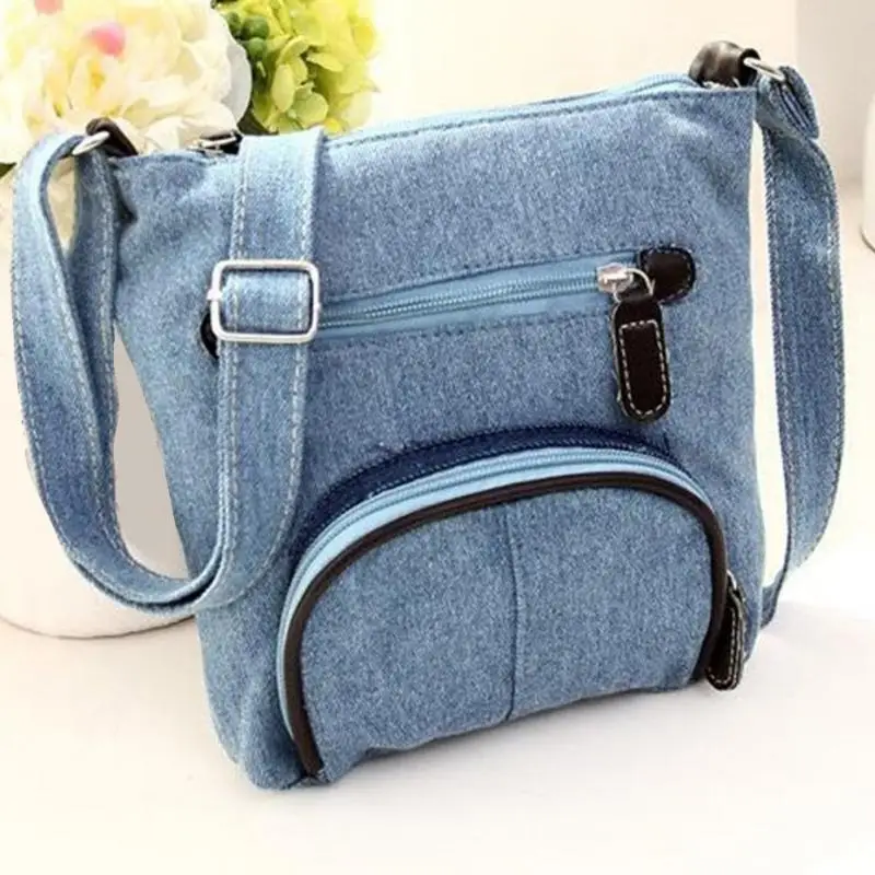 

2018 Fashion Women Shoulder Bags Vintage Denim Crossbody Bag Satchel Bag Handbag for Ladies High Quality Durable Hot Sale