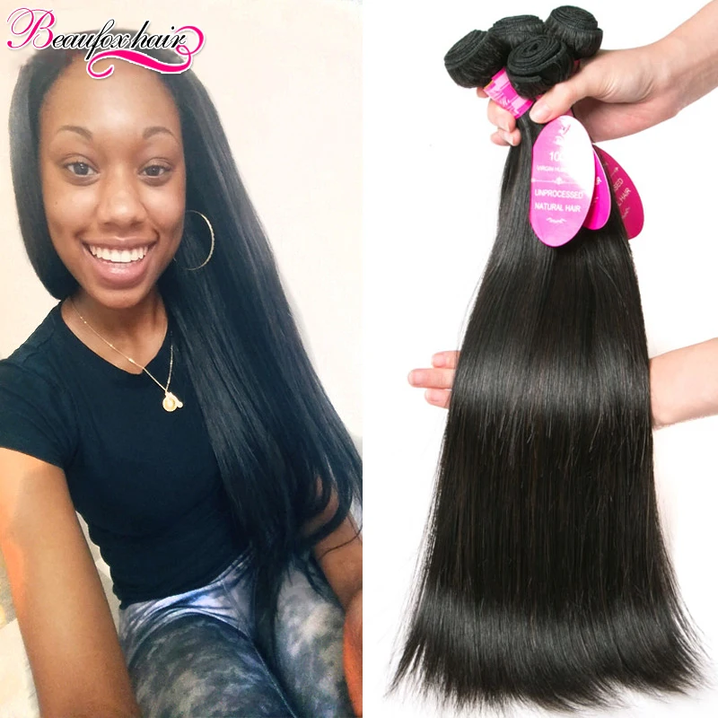 

Top Selling Brazilian Virgin Hair Straight 3 Bundles Brazilian Straight Hair 7A Unprocessed Virgin Brazilian Hair Weave Bundles