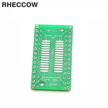 

RHECCOW 10pcs TSSOP28 SSOP28 To DIP28 Adapter Plate Convertor Board for AD9850 AD9851 PL2303HX