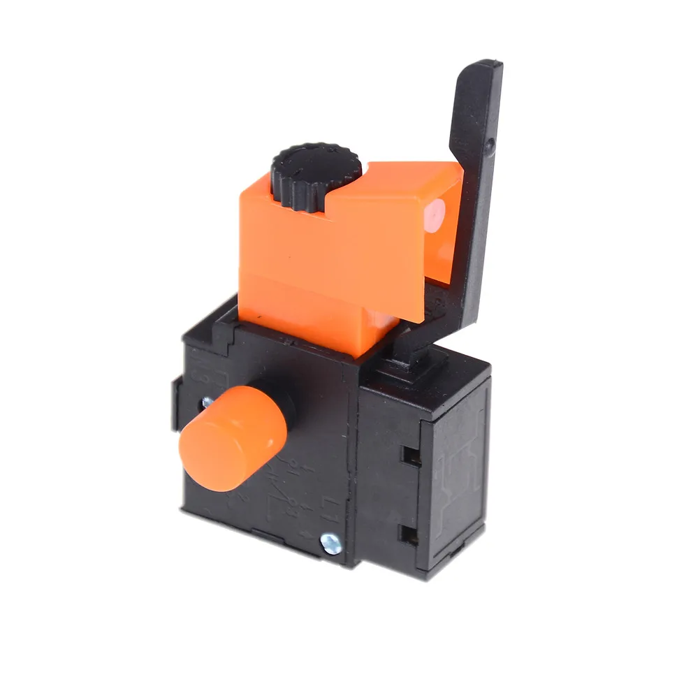 

High Quality 1PC FA2-6/1BEK Lock on Power Tool Electric Hand Drill Speed Control Trigger Switch