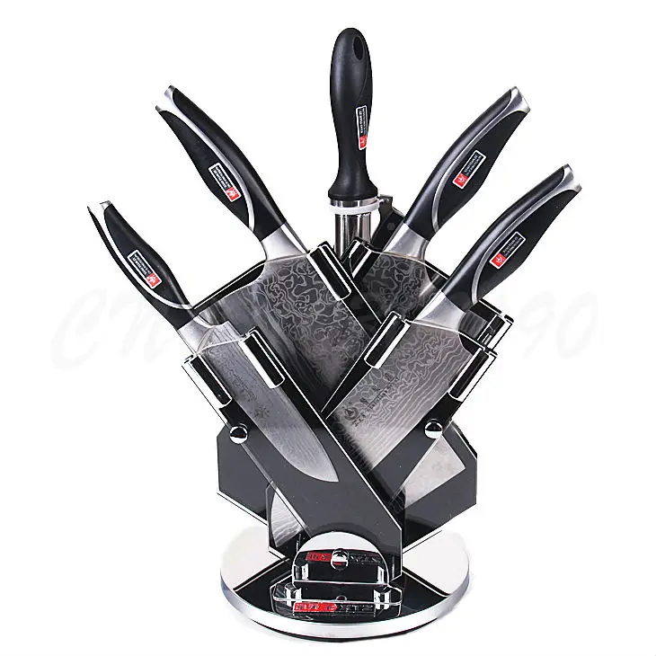 Germany Damascus Steel Knife Set 7 Pcs Kitchen Sets Universal 456588