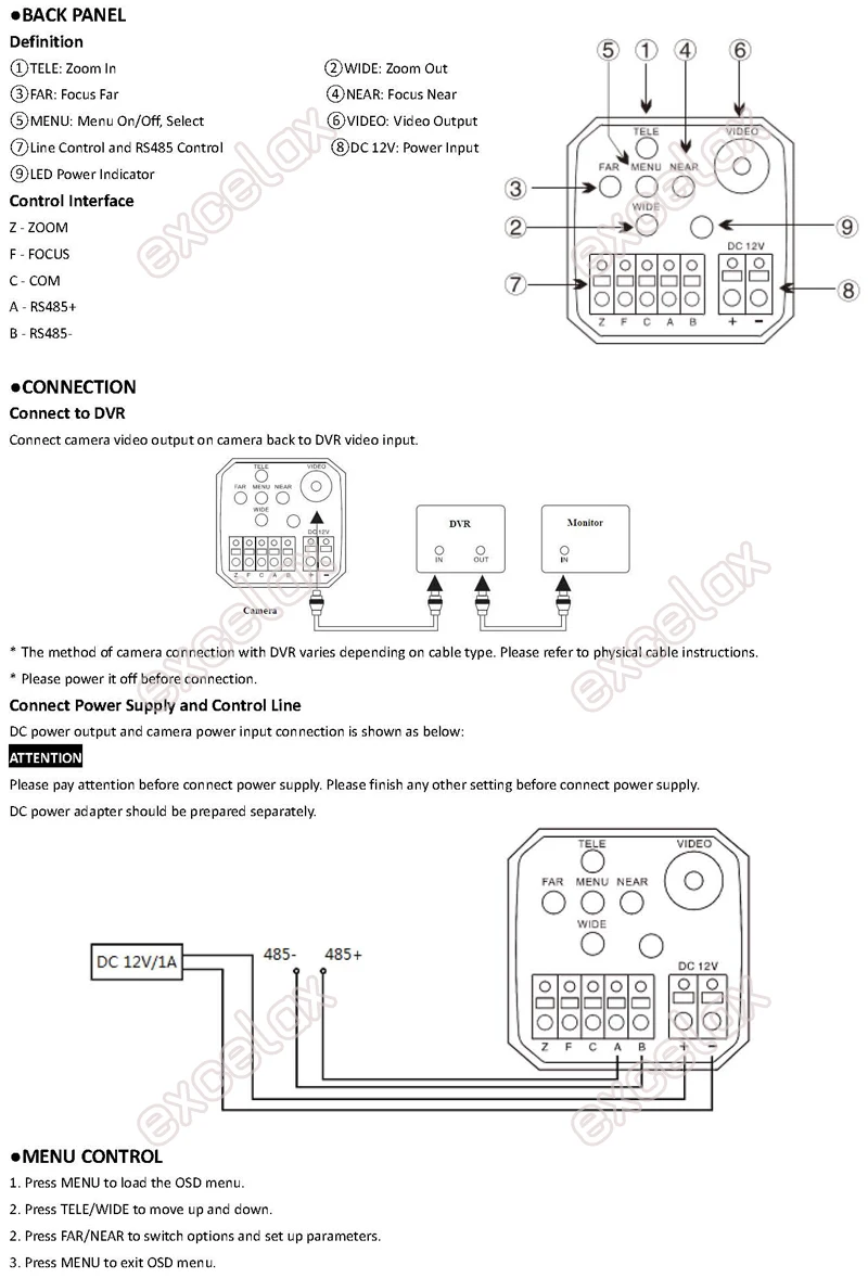 4-в-1 видеорегистратор AHD TVI CVI выход CVBS 1080P 2MP 30x IMX323 Масштабирование Системы охранного видеонаблюдения Камера 5-90 мм 18x для оптических линз, RS485 Автофокус UTC коаксиальный аналоговый