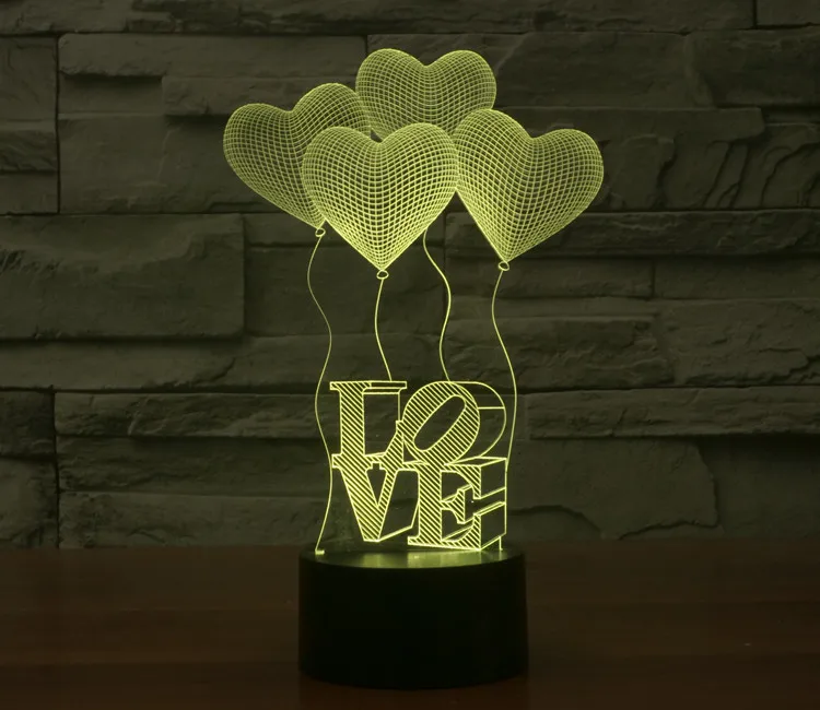 Luzes da Noite de luz da noite 3d Tipo : Night Light