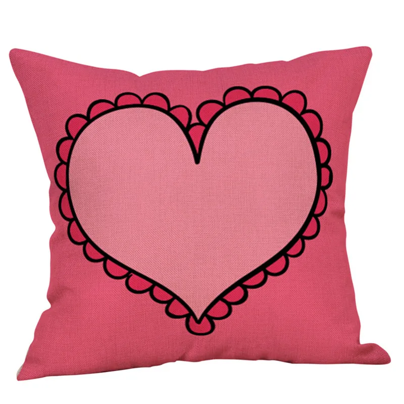 2019 NEW Happy Valentine's Day Throw Pillow Case Sweet Love Square Cushion Cover pillow covers decorative 40JA1809