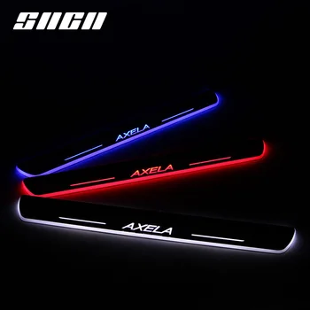 

SNCN Trim Pedal LED Car Light Door Sill Scuff Plate Pathway Dynamic Streamer Welcome Lamp For Mazda 3 Axela 2013 - 2017 2018