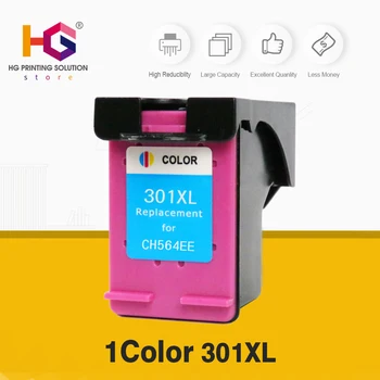 

QSYRAINBOW 1PCS Refilled Ink Cartridge Replacement for HP 301 XL HP301 DeskJet 1050 1010 1510 2540 2050 3050 2150 3150 Printer