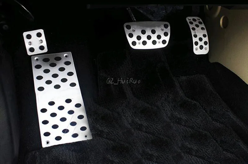 

Accessories AT Auto Brake Fuel Accelerator Pedal Pedale Sticker Styling Cover Plate Pad For VW Volkswagen Touareg 2004-2015