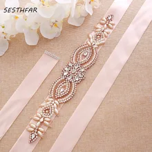 Пояс со стразами роскошные пояс к свадебному платью Ручной Алмазный бисера Кристалл ремень для невесты интимные аксессуары J114RG