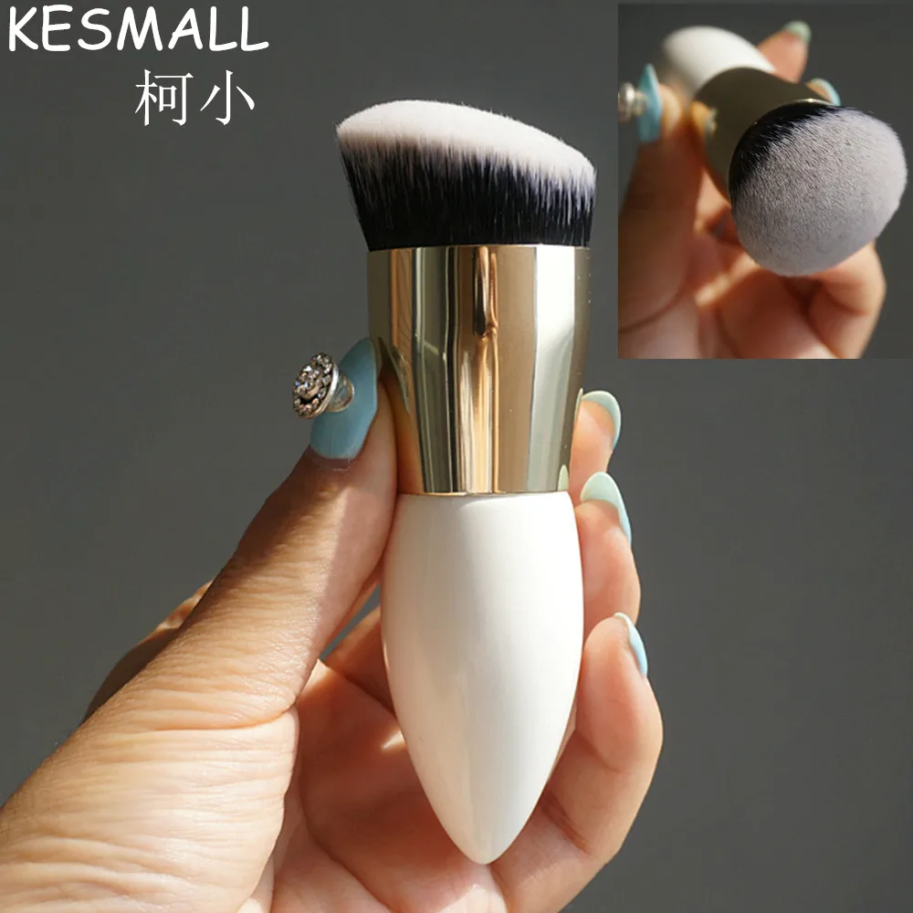 

KESMALL 2017 Contour Foundation Brush Short Handle Facial Makeup Tools Cream Make Up Tool Cosmetics Loose Powder Brushes CO197