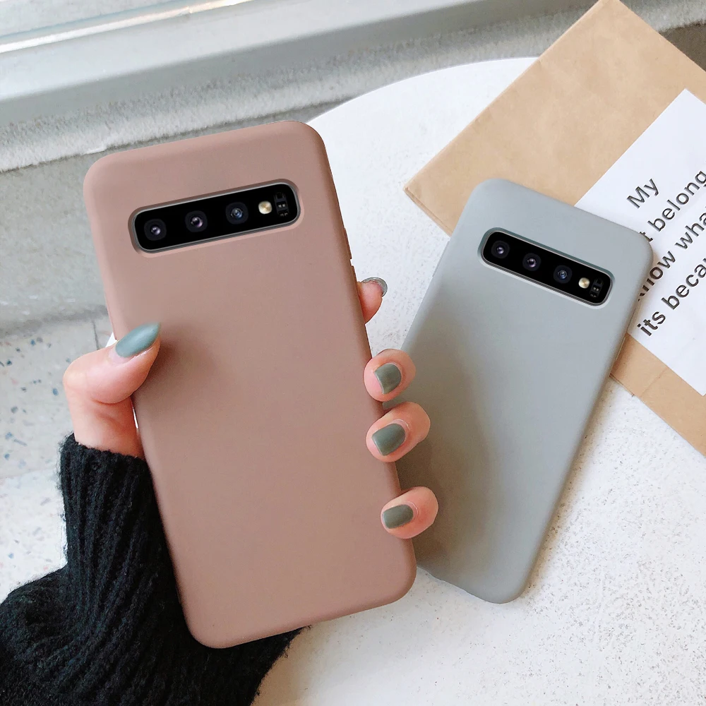 Чехол для samsung galaxy s10 s9 s8 plus a50 a51 a71 note 8 9 10 s10e s11 lite s7 edge, чехол funda caps etui, тонкий мягкий чехол для телефона