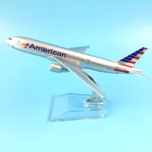 Frete grátis 16 cm americano 777 liga de metal modelo avião avião modelo de brinquedo avião presente de aniversário