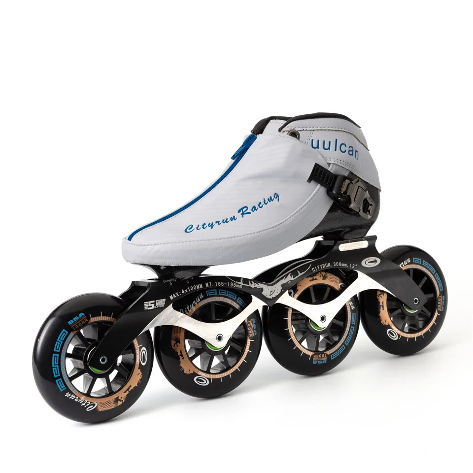 Japy 2019 Cityrun سرعة حذاء تزلج بعجلات ألياف الكربون المهنية المنافسة على الجليد سباق التزلج Powerslide Patines مماثلة البريدي