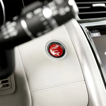 

ABS Engine Start Stop Switch Button Cover Trim For Land Rover Discovery 5 LR5 L462 2017 2018 Replacement Part Car Accessories