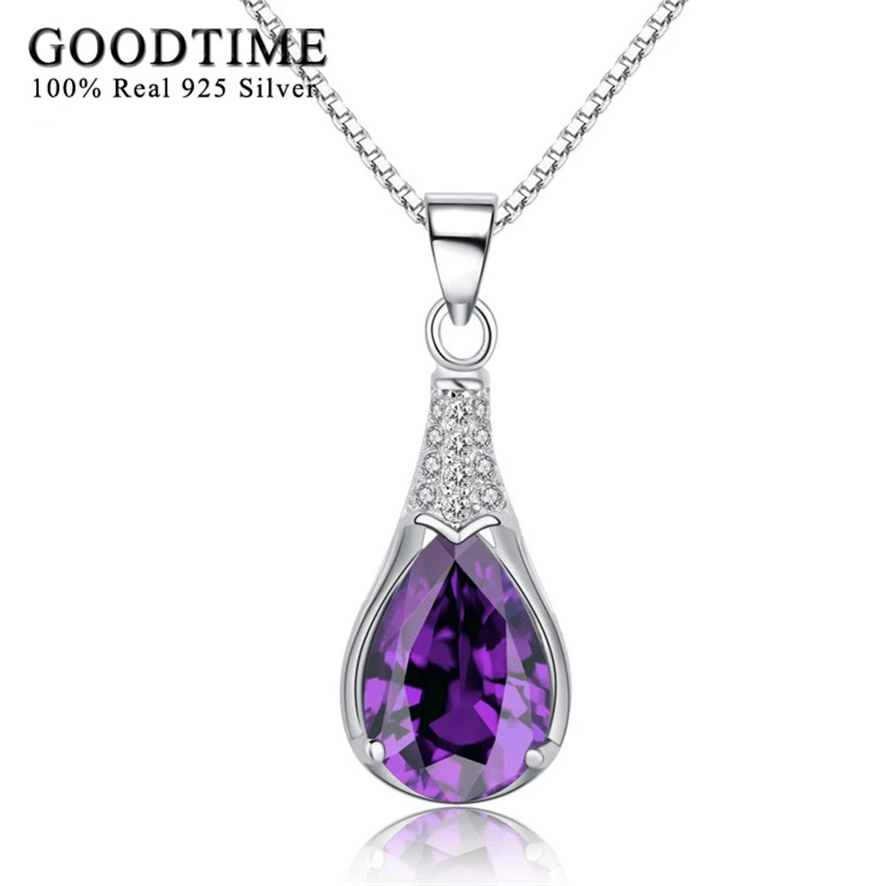 Goodtime Sterlingsilverjewelry Pure 925 Silver Necklace Box Chain