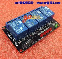 DHL/EMS 40 шт. 5 В Четыре 4 Канальный Релейный Модуль Для Arduino PIC AVR DSP ARM MSP430 3o