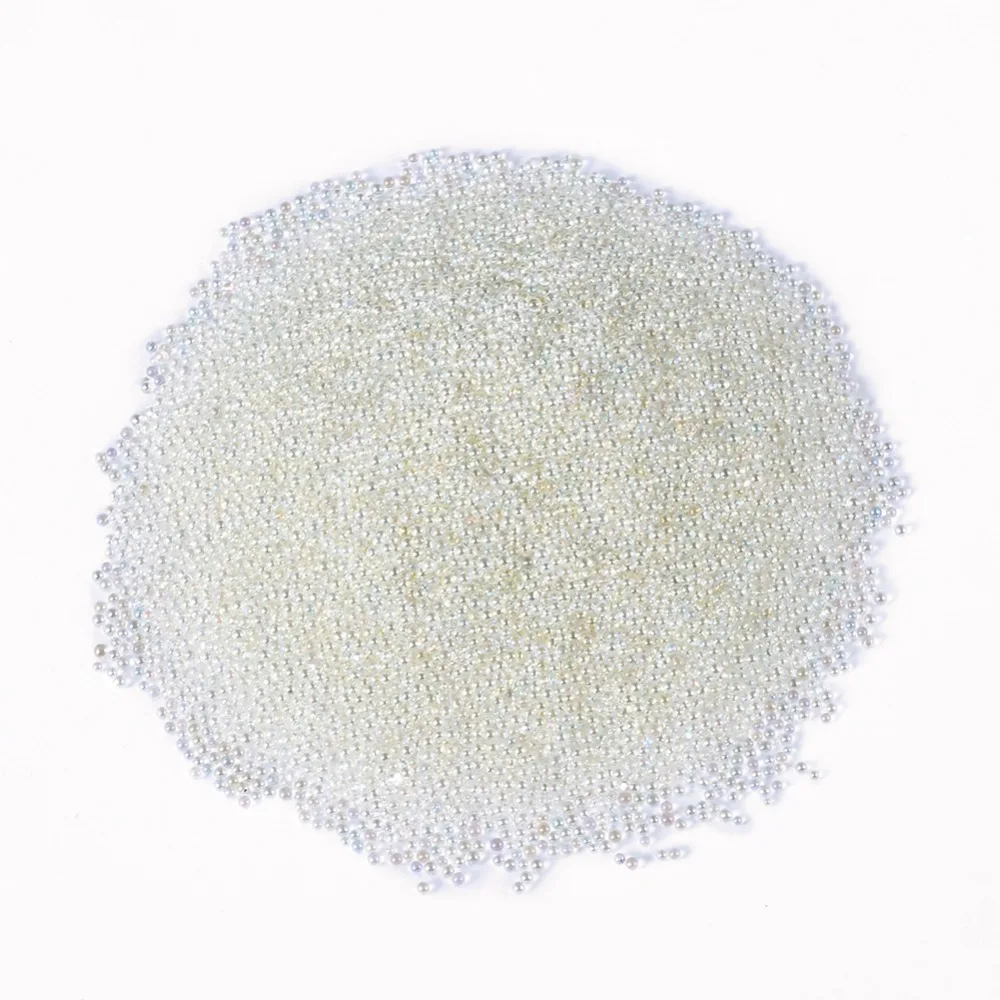 

100g 0.5~0.8mm Clear Transparent AB Color Art Trend Caviar Rhinestones Manicures Nail Micro Small Beads Accessories No Hole