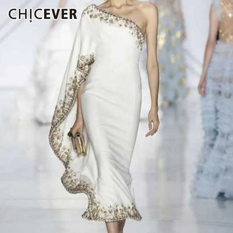 Женское кружевное бальное платье CHICEVER асимметричное облегающее с открытыми