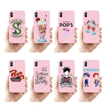 Capa de celular de silicone para iphone 6 7 8, capa de tv americana riverdale justo jones rigido woz aqui do lado sobre serpentes s x xr max