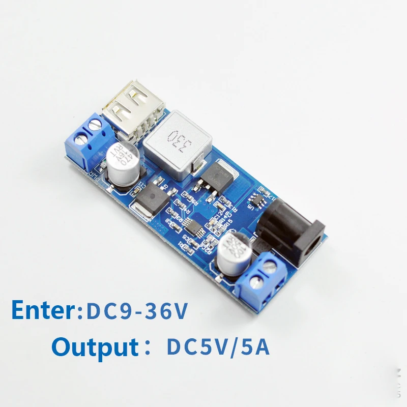 

5A step-down module, 24V 12v switch 5v, usb phone charging power supply module, car recorder parking monitoring