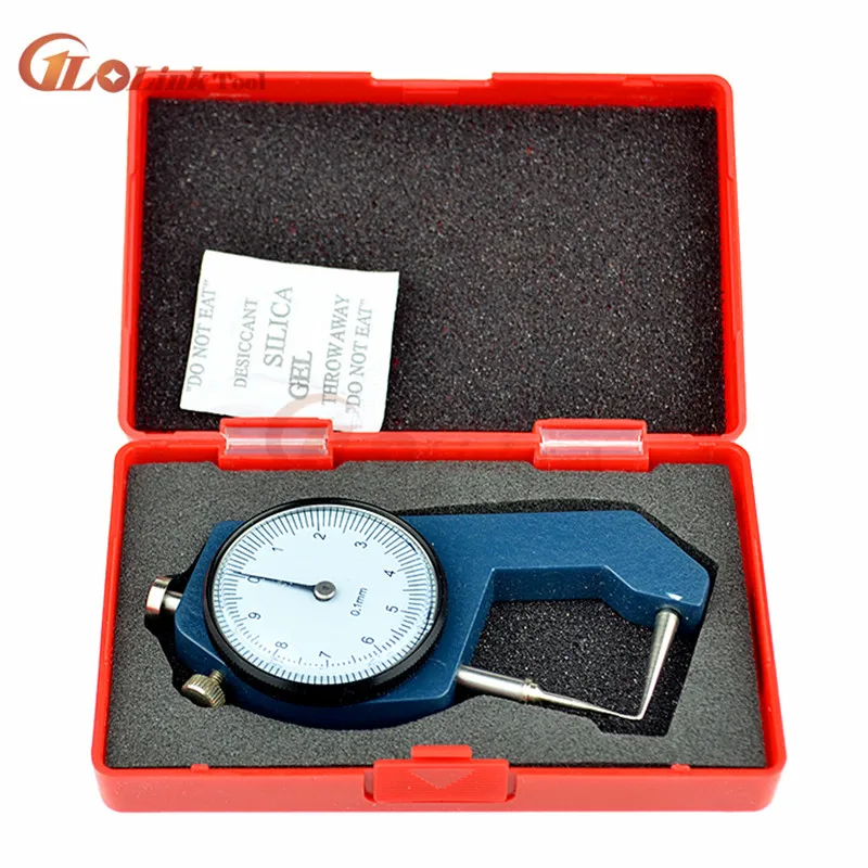 Dial Thickness Gauge Curved Tip 0-10mm/0-20mm For Hollow Pipe Or Circular Tube Caliper Gauge Measuring Tools paint thickness gauge thickness gauge