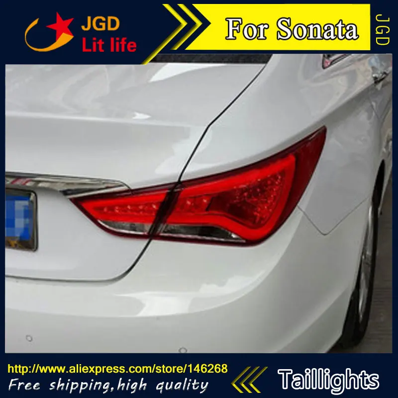 Car Styling tail lights for Hyundai Sonata 2010 2013 LED Tail Lamp rear