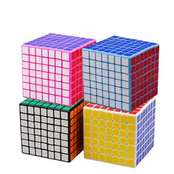 Shengshou 7x7x7 волшебный куб 7 слоев 7x7 волшебный куб cubo Головоломка Куб Professional наклейки Cubo Magico кубик-головоломка кубик рубика