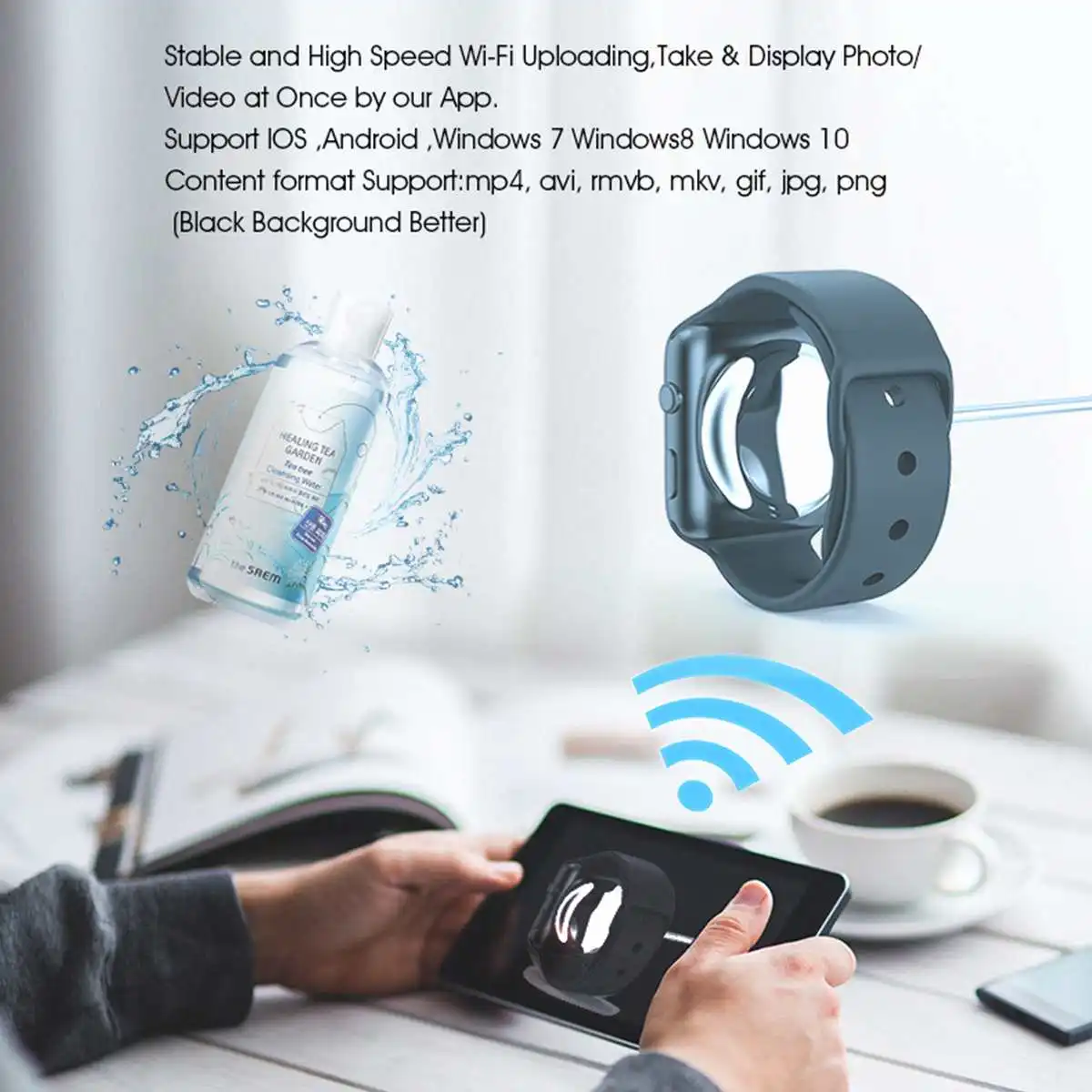 Обновленный 100 см Wifi 3D голографический проектор голограмма плеер светодиодный дисплей Вентилятор рекламный светильник управление приложением с батареей на открытом воздухе