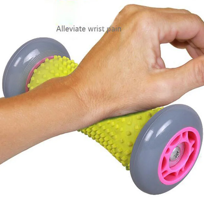 JUFIT ПВХ+ из термопластичной резины Йога массажный ролик Фитнес тела ноги руки восстановления роликовый массаж Training круг шкив колесо для фитнеса