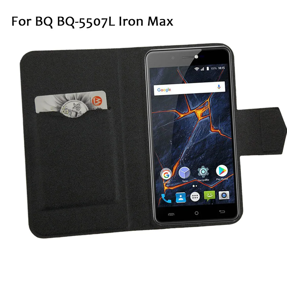 

5 Colors Hot! BQ BQ-5507L Iron Max Case Phone Leather Cover,Factory Direct Protective Full Flip Stand Leather Phone Shell Cases