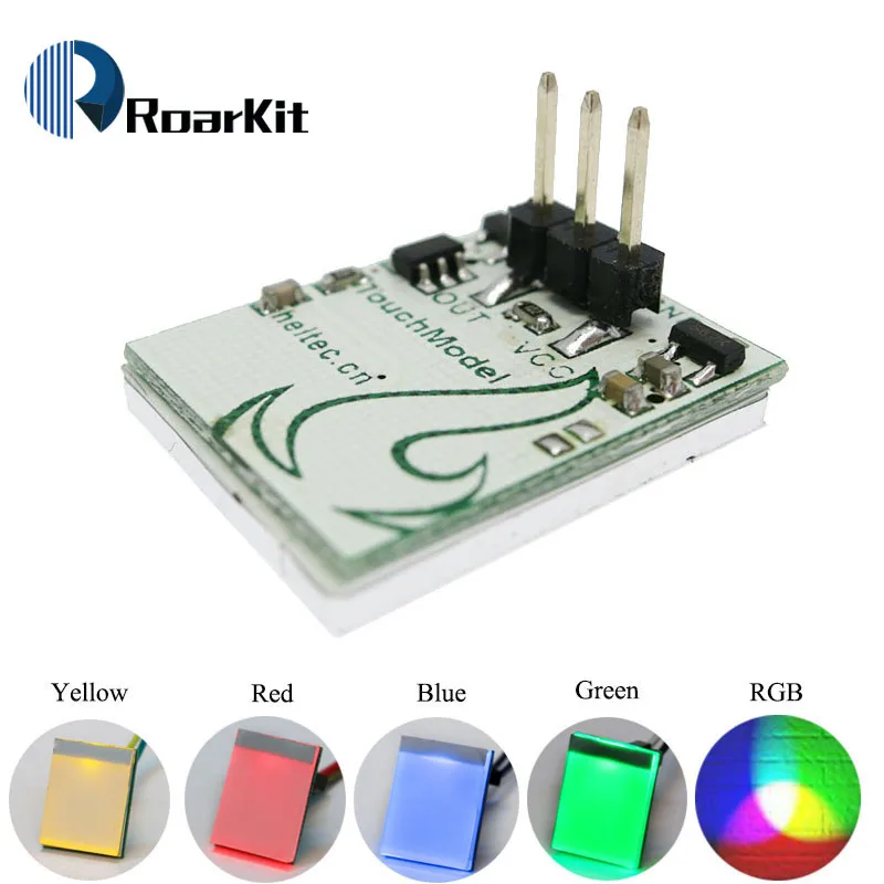

10PCS/LOT Blue Red and Yellow color Capacitive touch switch button module 2.7 V to 6 V module anti-jamming is strong HTTM series