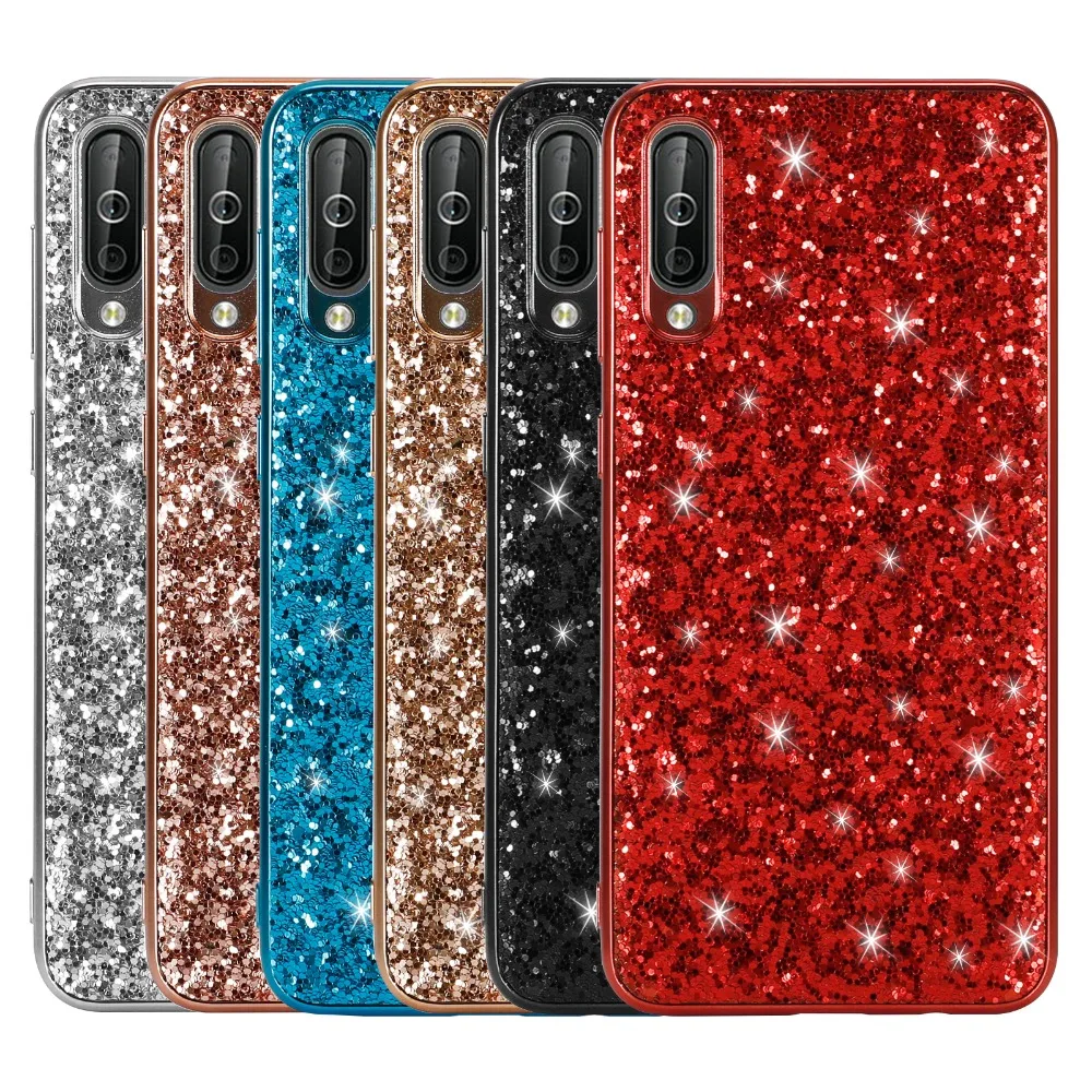 

For Samsung Galaxy A50 Case Bling Glitter Cover Back Phone Case For Samsung Galaxy A10 A30 A70 A40 A70 Cover
