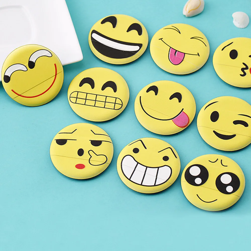 MUQGEW 1 шт. милый Для женщин модные прозрачные силиконовые Emoji смайлик губкой Make Up