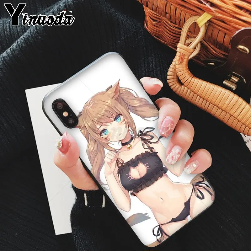 Sexy cartoon the anime kawaii Girl Cat