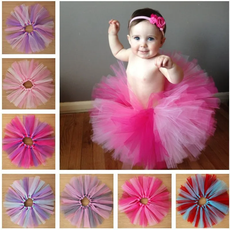Inside Bandit dam 9 Colors Baby Girl Tulle Tutu Skirt Newborn Photography Props Multicolor  Baby Tutu Skirt Birthday Party Gift - Skirts - AliExpress