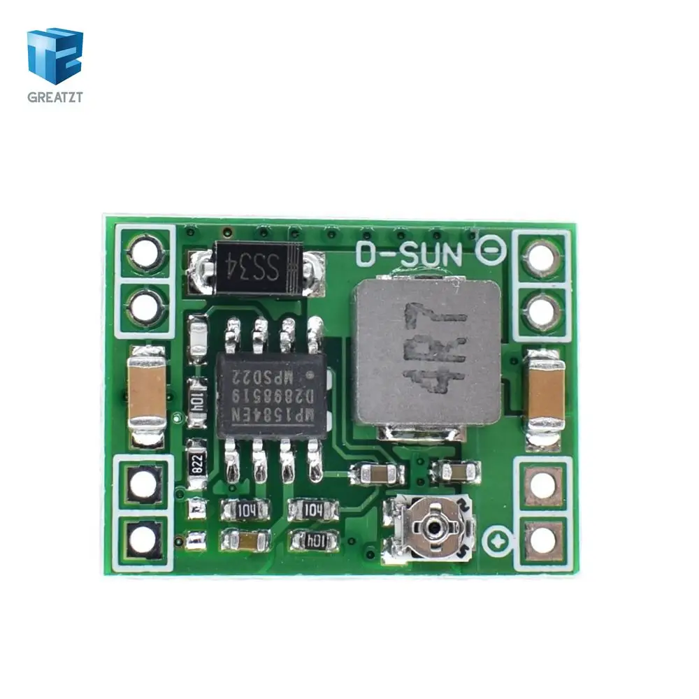 

10PCS power module Adjustable MP1584EN DC DC 3A power step-down descending output module 12 v9v5v3 LM2596 24 v