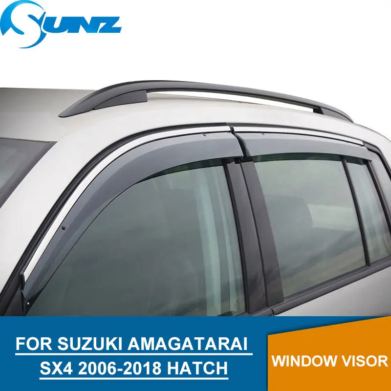 

Car door visor For Suzuki Amagatarai SX4 2006-2018 Car window rain protector For Suzuki SX4 2006-2018 HATCHBACK accessories SUNZ