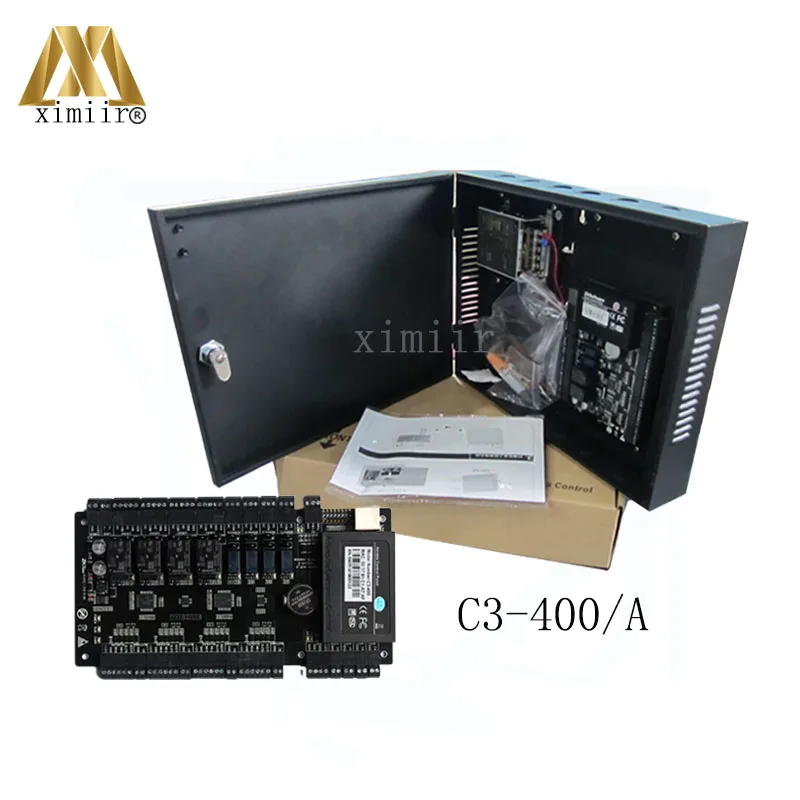 TCP/IP 4 doors access control panel access control board C3-400 door access control system +Power Supply Unit and Box TCP/IP 4 doors access control panel access control board C3-400 door access control system +Power Supply Unit and Box