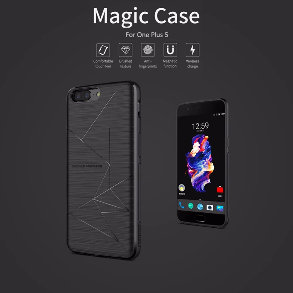 Чехол для Oneplus 5 One Plus Nillkin Qi с беспроводным зарядным устройством|charger case|case accessoriescase