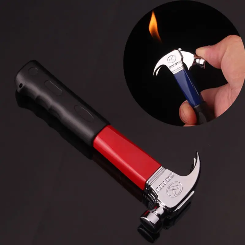

1Pc Creative Portable Mini Repair Tool Shape Cartoon Cigarette Lighter Spanner/Hatchet/Screwdriver/Hammer Refillable Gift Random