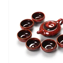 Кухонные принадлежности чайный набор чай кунг-фу чай ледяная, с трещинами глазурь Керамическая Печь чайник Набор 05