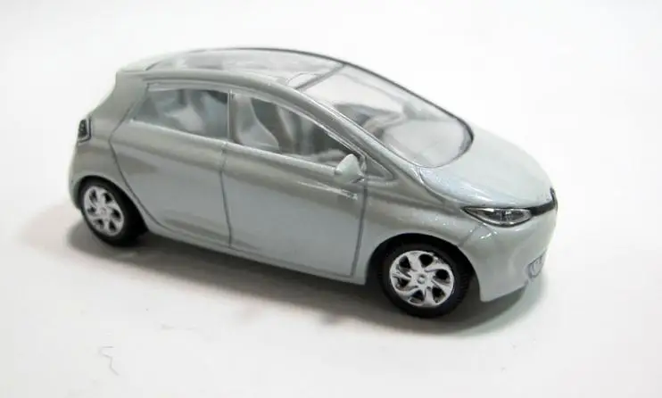 1: 64 передовые модели автомобилей из сплава, высокая имитация RENAULT ZOE, металлические модели, Коллекция игрушечных автомобилей